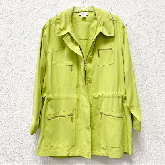 🌀Sold🌀Neiman Marcus | Silk Anorak Style Jacket - Picture 2 of 8